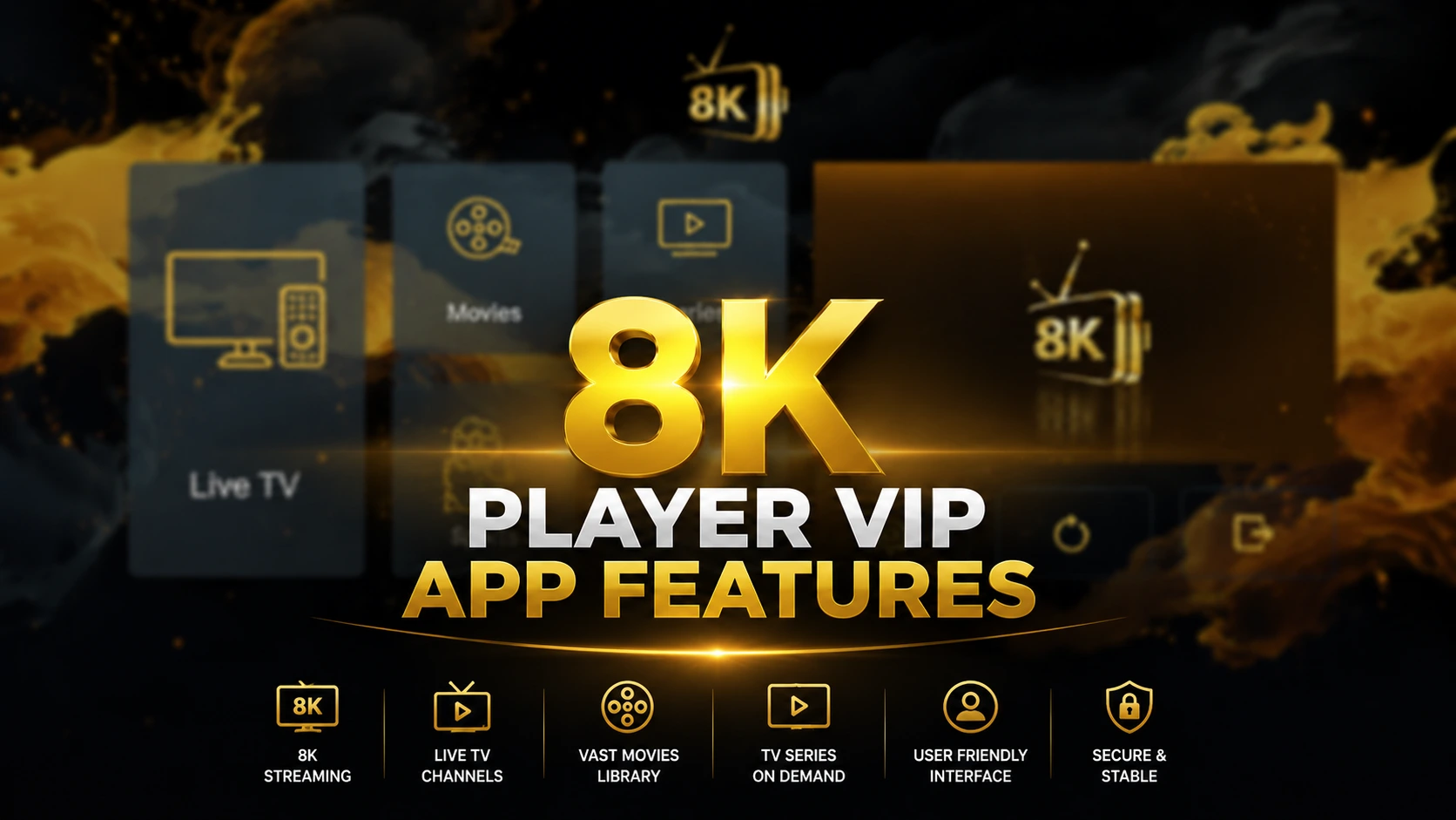 8K Player VIP App Features