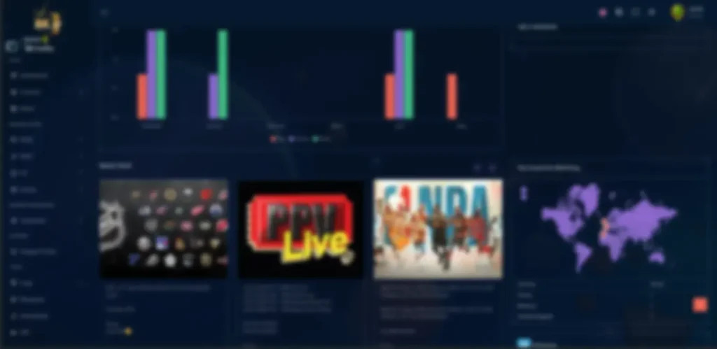 IPTV Reseller Panel Dashboard